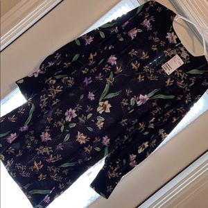 Brand new- Black floral print dress